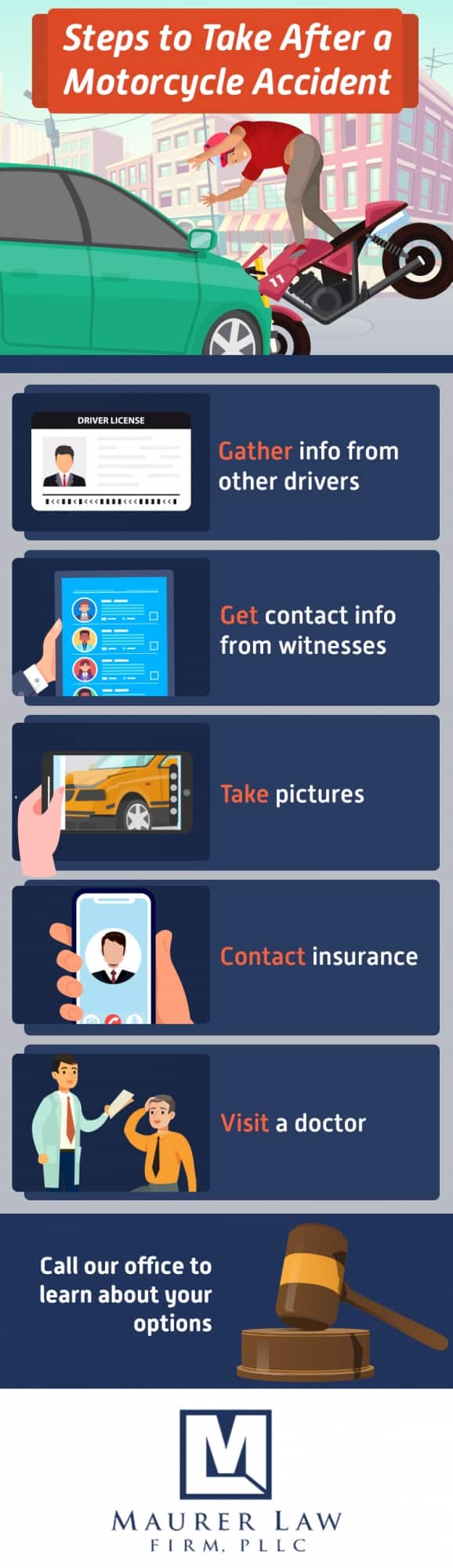 Infographic: Steps to Take After a Motorcycle Accident